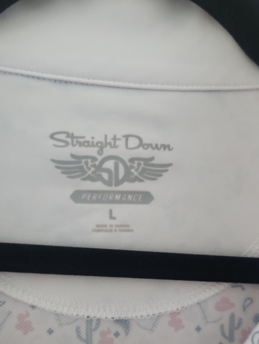 Straight Down Lightweight White Pullover Bear Creek Golf Club Shirt - Picture 2 of 7